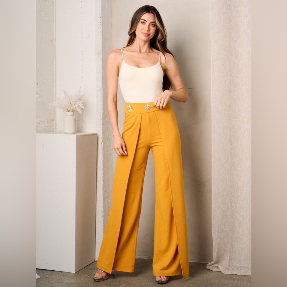 Golden Hour Draped Dress Pants